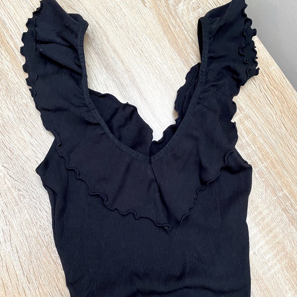 Aritzia Tops - *SOLD* Aritzia Wilfred Danette Bodysuit Black XS